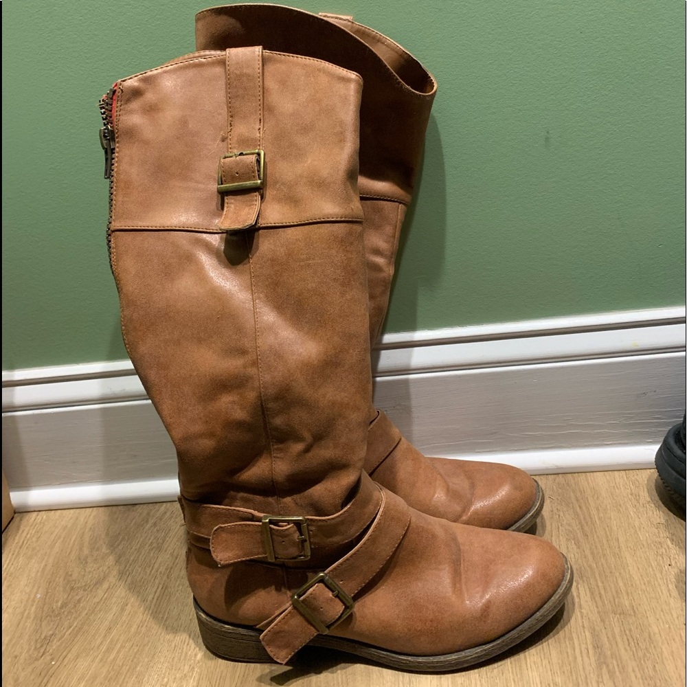 Knee High Leather Boots